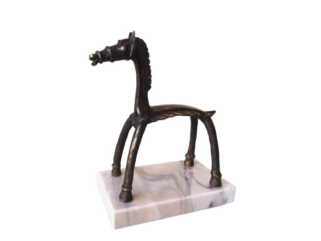The Horse 1, 2010, Bronze with marble base, Edition of 7, 17x19x9 cm