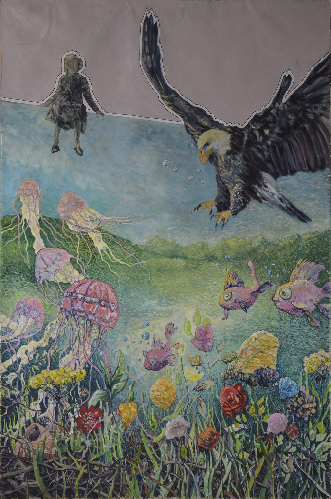 The Watcher, 2016, Ulei pe panza, 137 x 207 cm